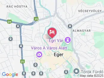 Agria Retur Vendégház Eger a térképen