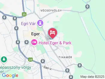 Agyagos Vendégház Eger a térképen