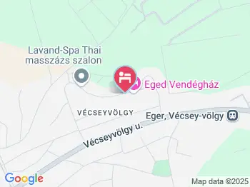 Alma Vendégház Eger a térképen