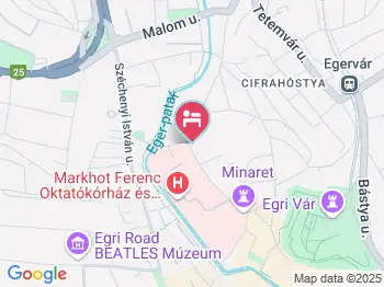 Apartmanagria Eger a térképen