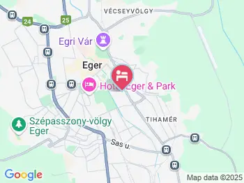 Aquarius Apartman Eger a térképen