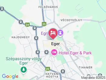 Aranyvár Apartman Eger a térképen