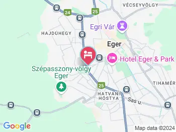 Átrium Apartmanház Eger a térképen