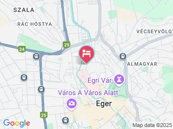 Balassi Apartman Eger a térképen