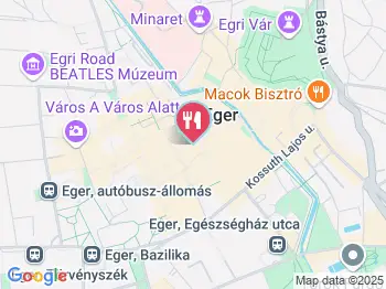 Bar Italia Étterem Eger a térképen