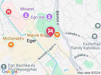 Barokk Vendégház Eger a térképen