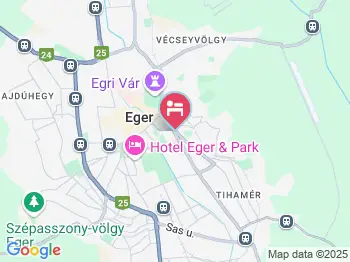 Belváros Apartman Eger a térképen