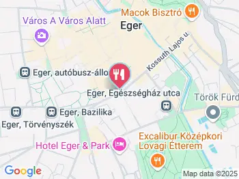 Belvárosi Bor- & Pálinkaház Eger a térképen