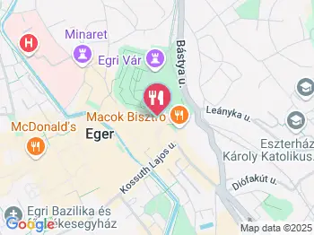 Bikavér Borház Eger a térképen