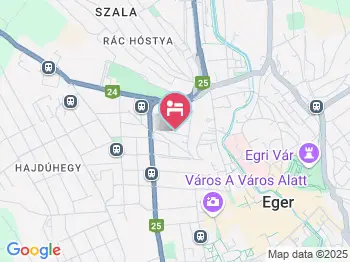 Bocskai Apartman Eger a térképen