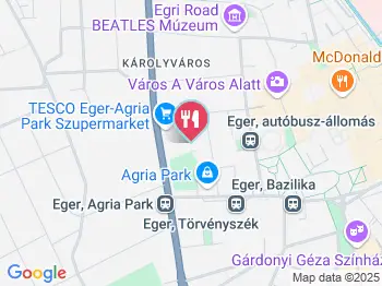 Boldizsár Cukrászda - Agria Park Eger a térképen