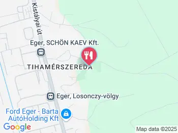 Bolyki Pincészet Eger a térképen