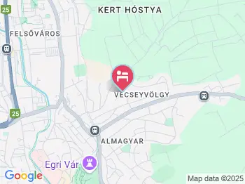 Borbarát Vendégház Eger a térképen