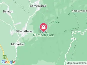 Bükki Nemzeti Park Eger a térképen