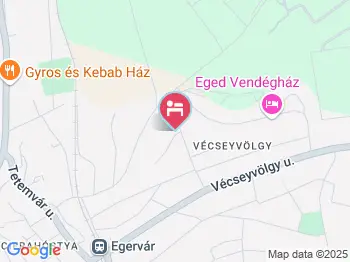 Burg Vendégház Eger a térképen