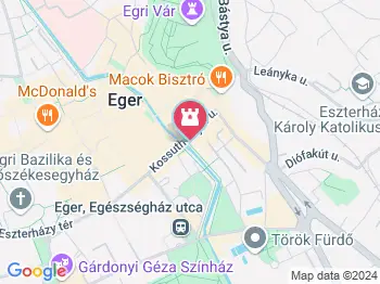 Buttler Ház Eger a térképen