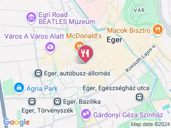 Café Frei - Belváros Eger a térképen