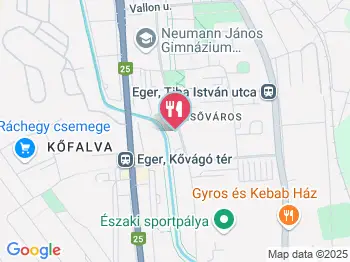 Corner Sandwich & Pizza Eger a térképen