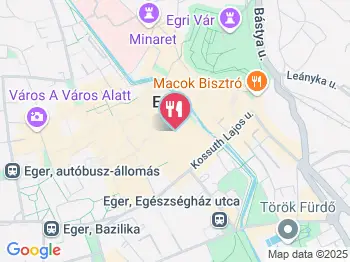 Csakamost Eger a térképen