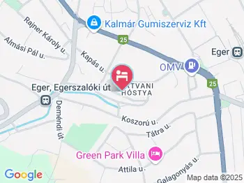 Csobogó Vendégház Eger a térképen