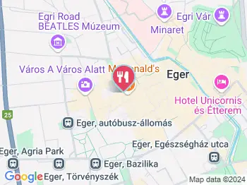 Dabo Döner Eger a térképen