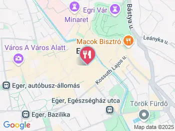 Demeter Pincészet Eger a térképen