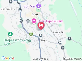 Diamant Apartman Eger a térképen