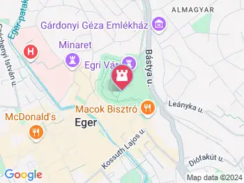 Dobó István Vármúzeum Eger a térképen