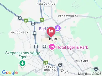 Dobó Téri Apartman Eger a térképen