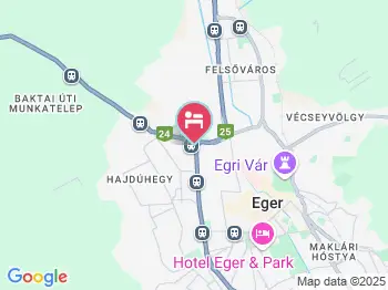 Dudás Vendégház Eger a térképen