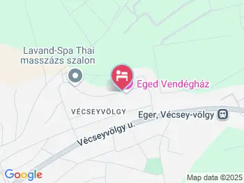 Eged Vendégház Eger a térképen