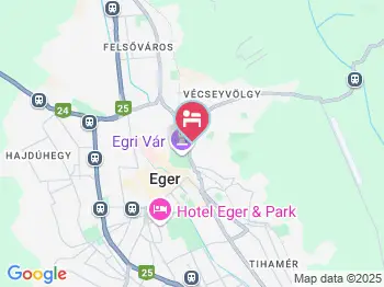 Egervár Vendégház Eger a térképen