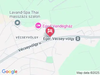 Nótafa Vendégház Eger a térképen