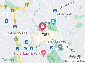 Egri Óriáskerék Eger a térképen