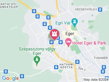 Egri Zsolnay kút Eger a térképen