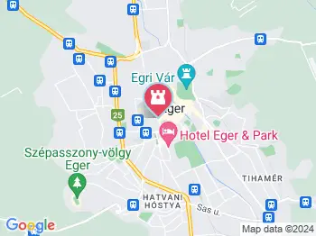 Egri Érseki Palota Turisztikai Látogatóközpont Eger a térképen