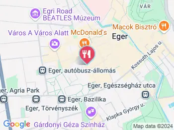 Érseki Palota Kávézó Eger a térképen