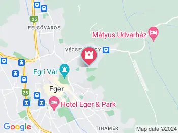 Eszterházy Károly Főiskola Botanikus kertje Eger a térképen