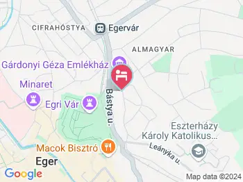 Étoile Apartman Eger a térképen