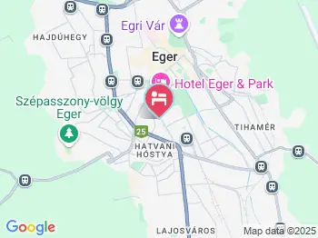 Európa Panzió Eger a térképen