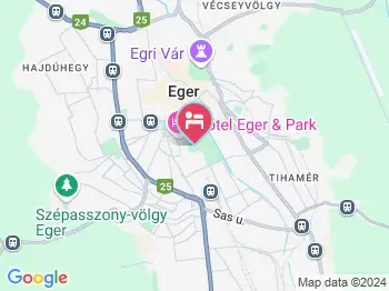 Excalibur miniHotel Eger a térképen