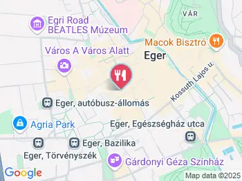 Fald Fel Amerikát! Eger a térképen