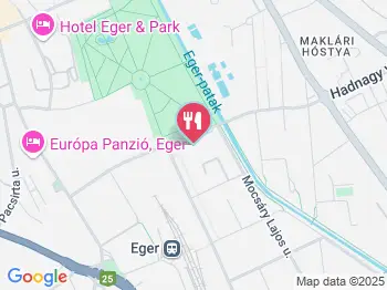 Fekete Ló Fogadó étterme Eger a térképen