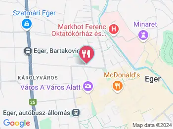 Fúzió Borbár Eger a térképen