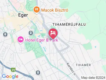 Gábor Vendégház Eger a térképen