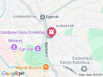 Gárdonyi Géza Emlékmúzeum Eger a térképen