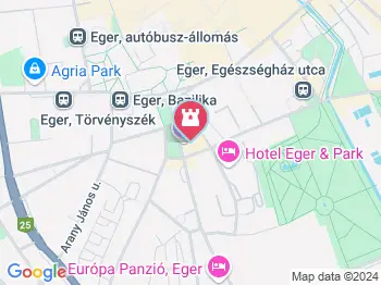 Gárdonyi Géza Színház Eger a térképen