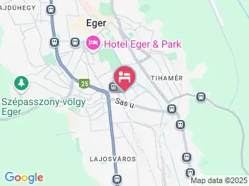 Gesztenyesor Vendégház Eger a térképen