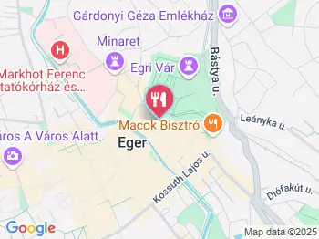 Görög Kávézó Eger a térképen