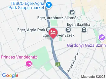 Harmónia Apartmanház Eger a térképen